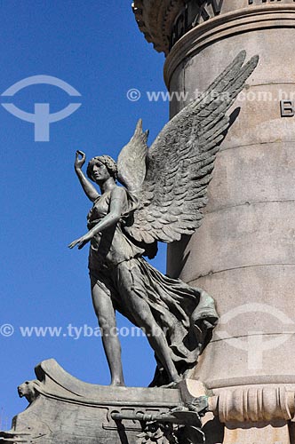  Detail of statue to Almirante Barroso (1909) - Paris Square  - Rio de Janeiro city - Rio de Janeiro state (RJ) - Brazil