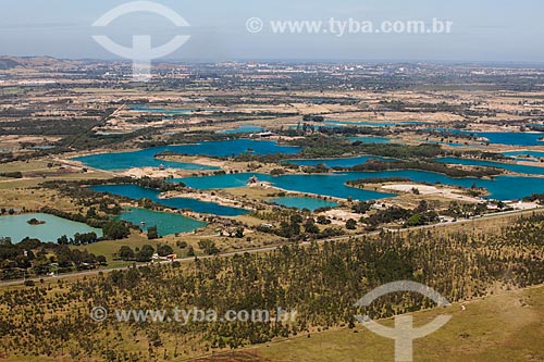  Aerial photo of the areas of sand extraction - Seropedica city  - Seropedica city - Rio de Janeiro state (RJ) - Brazil