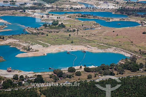  Aerial photo of the areas of sand extraction - Seropedica city  - Seropedica city - Rio de Janeiro state (RJ) - Brazil