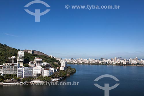  General view of the Rodrigo de Freitas Lagoon  - Rio de Janeiro city - Rio de Janeiro state (RJ) - Brazil
