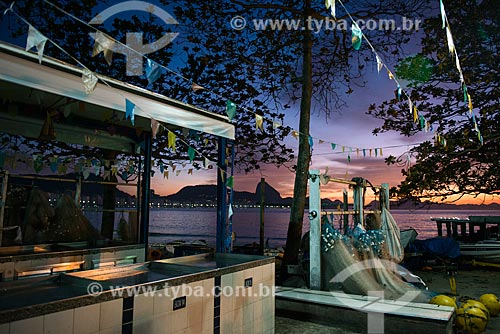 Boats of fishing village Z-13 - Post 6 of Copacabana Beach  - Rio de Janeiro city - Rio de Janeiro state (RJ) - Brazil