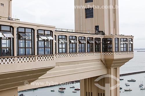  View of the Elevador Lacerda (Lacerda Elevator) - 1873  - Salvador city - Bahia state (BA) - Brazil