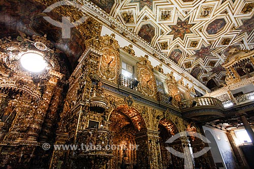  Inside of the Sao Francisco Convent and Church (XVIII century)  - Salvador city - Bahia state (BA) - Brazil