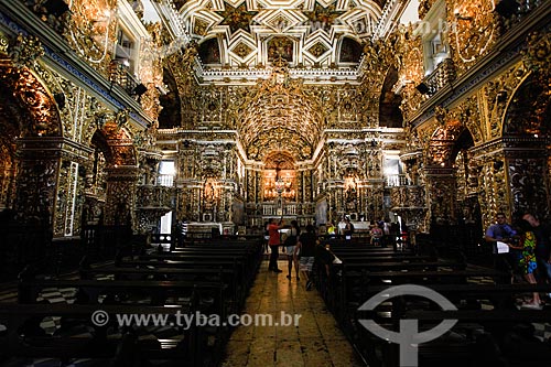  Inside of the Sao Francisco Convent and Church (XVIII century)  - Salvador city - Bahia state (BA) - Brazil