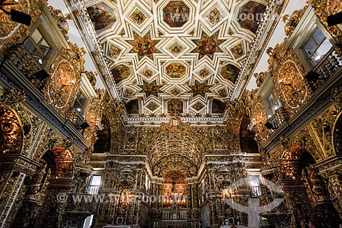  Detail of altar of the Sao Francisco Convent and Church (XVIII century)  - Salvador city - Bahia state (BA) - Brazil