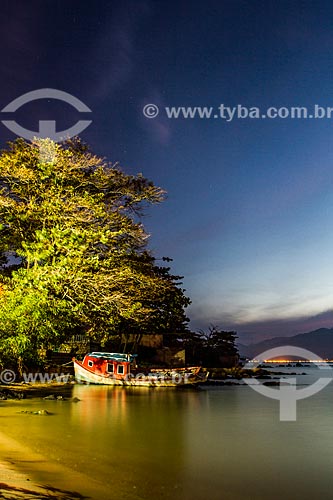  Berthed boat - Ribeirao da Ilha Beach  - Florianopolis city - Santa Catarina state (SC) - Brazil