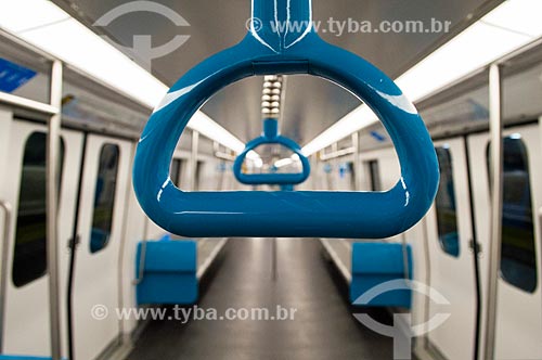  Inside of the new subway wagon - Line 1  - Rio de Janeiro city - Rio de Janeiro state (RJ) - Brazil