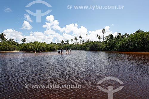  Tourists - Timeantube River  - Mata de Sao Joao city - Bahia state (BA) - Brazil