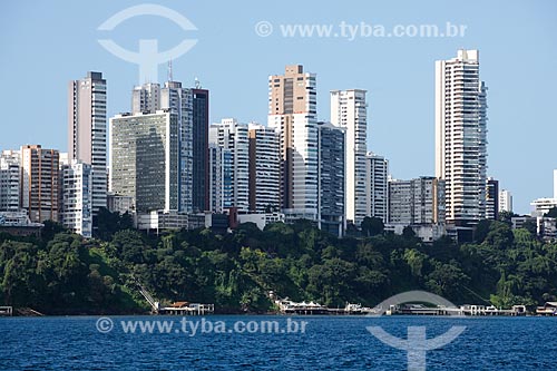  View of buildings from Todos os Santos Bay  - Salvador city - Bahia state (BA) - Brazil