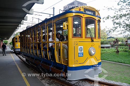 Tourists on Santa Teresa Tram  - Rio de Janeiro city - Rio de Janeiro state (RJ) - Brazil