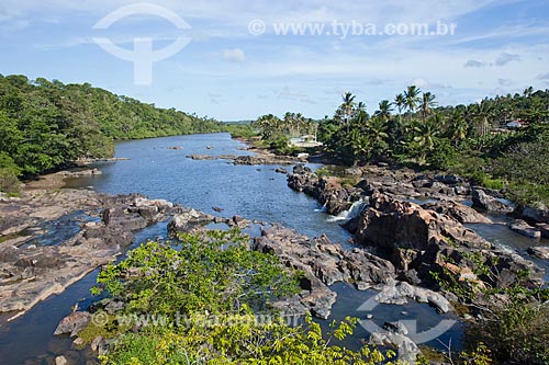  Real River, on the border between the states of Sergipe (right) and Bahia (left)  - Indiaroba city - Sergipe state (SE) - Brazil