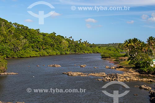  Real River, on the border between the states of Sergipe (right) and Bahia (left)  - Indiaroba city - Sergipe state (SE) - Brazil