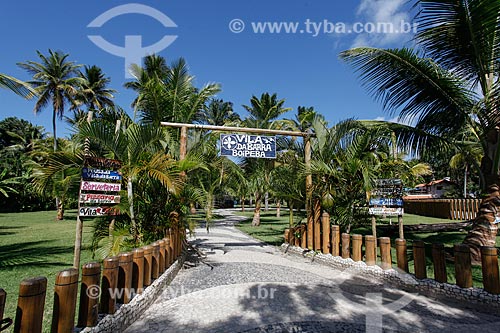  Entrance of Vila da Barra commercial center  - Cairu city - Bahia state (BA) - Brazil