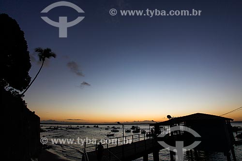  Port of Morro de Sao Paulo at Dusk  - Cairu city - Bahia state (BA) - Brazil