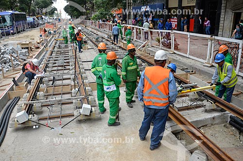  Works for implementation of the VLT (light rail Vehicle) on Rio Branco Avenue  - Rio de Janeiro city - Rio de Janeiro state (RJ) - Brazil