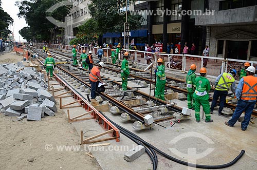  Works for implementation of the VLT (light rail Vehicle) on Rio Branco Avenue  - Rio de Janeiro city - Rio de Janeiro state (RJ) - Brazil