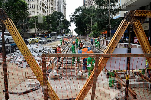  Works for implementation of the VLT (light rail Vehicle) on Rio Branco Avenue  - Rio de Janeiro city - Rio de Janeiro state (RJ) - Brazil