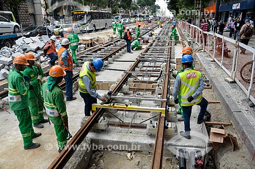  Works for implementation of the VLT (light rail Vehicle) on Rio Branco Avenue  - Rio de Janeiro city - Rio de Janeiro state (RJ) - Brazil