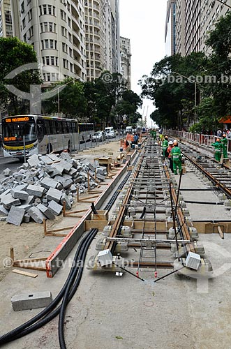  Works for implementation of the VLT (light rail Vehicle) on Rio Branco Avenue  - Rio de Janeiro city - Rio de Janeiro state (RJ) - Brazil