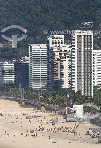  View of the Sao Conrado Beach waterfront  - Rio de Janeiro city - Rio de Janeiro state (RJ) - Brazil