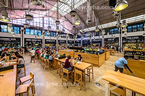  Inside of Mercado da Ribeira (Ribeira Market)  - Lisbon - Lisbon district - Portugal