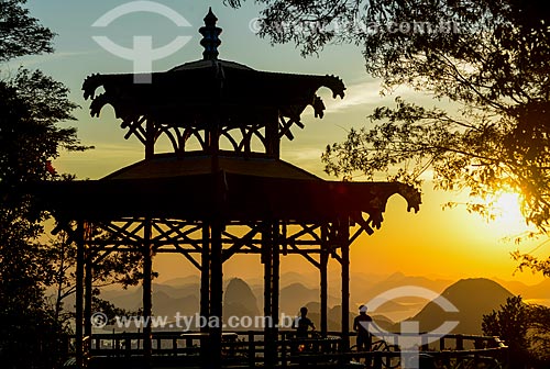  View of sunrise from mirante of the Vista Chinesa (Chinese View) - Tijuca National Park  - Rio de Janeiro city - Rio de Janeiro state (RJ) - Brazil