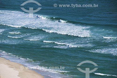  View of Barra da Tijuca Beach waterfront  - Rio de Janeiro city - Rio de Janeiro state (RJ) - Brazil