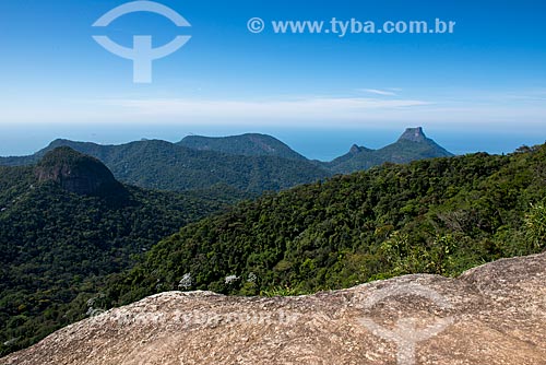  View of the Rock of Gavea from Tijuca Mirim summit  - Rio de Janeiro city - Rio de Janeiro state (RJ) - Brazil