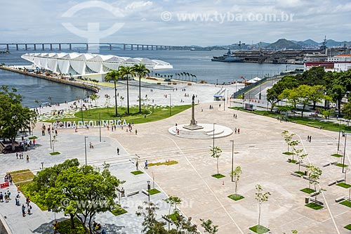  View of Mua Square and the Amanha Museum (Museum of Tomorrow) from Art Museum of Rio (MAR)  - Rio de Janeiro city - Rio de Janeiro state (RJ) - Brazil