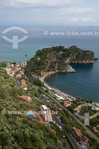  View of waterfront of Taormina city  - Taormina city - Messina province - Italy