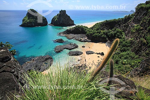  View of Morro Dois Irmaos (Two Brothers Mountain) - Fernando de Noronha Archipelago  - Fernando de Noronha city - Pernambuco state (PE) - Brazil