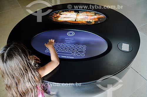  Child - interactive table with universe informations - Amanha Museum (Museum of Tomorrow)  - Rio de Janeiro city - Rio de Janeiro state (RJ) - Brazil