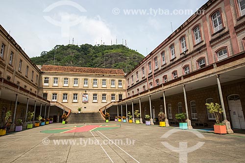  Courtyard of the College of Commerce Campus (1891) - current Cristo Redentor School - of the Center of Higher Education of Juiz de Fora  - Juiz de Fora city - Minas Gerais state (MG) - Brazil
