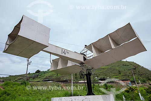  Replica of 14-bis at entrace of Santos Dumont city  - BR-040 Highway  - Santos Dumont city - Minas Gerais state (MG) - Brazil