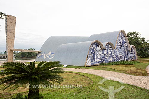  Facade of the Sao Francisco de Assis Church (1943) - also known as Pampulha Church  - Belo Horizonte city - Minas Gerais state (MG) - Brazil