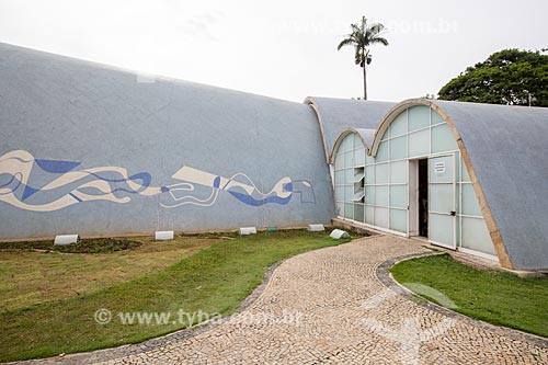  Side facade of the Sao Francisco de Assis Church (1943) - also known as Pampulha Church  - Belo Horizonte city - Minas Gerais state (MG) - Brazil