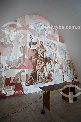  Panel by Candido Portinari behind of the altar - Sao Francisco de Assis Church (1943) - also known as Pampulha Church  - Belo Horizonte city - Minas Gerais state (MG) - Brazil