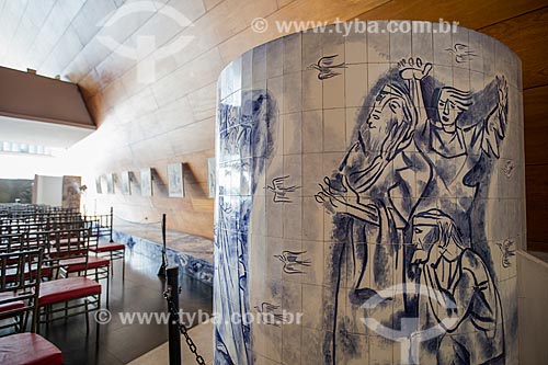  Panel by Candido Portinari inside of the Sao Francisco de Assis Church (1943) - also known as Pampulha Church  - Belo Horizonte city - Minas Gerais state (MG) - Brazil