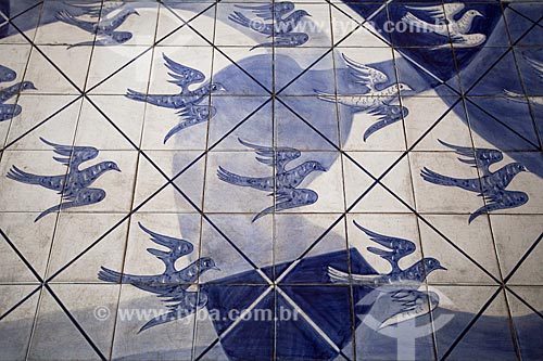  Panel by Candido Portinari inside of the Sao Francisco de Assis Church (1943) - also known as Pampulha Church  - Belo Horizonte city - Minas Gerais state (MG) - Brazil