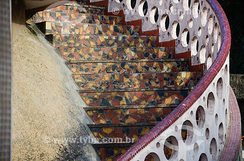  Casa de Artes Paqueta (Paqueta Arts home) - Staircase inspired by the work of Spanish artist Gaudi  - Rio de Janeiro city - Rio de Janeiro state (RJ) - Brazil