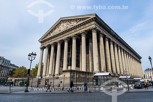  Facade of the Eglise de la Madeleine (Madeleine Church) - 1842  - Paris - Paris department - France