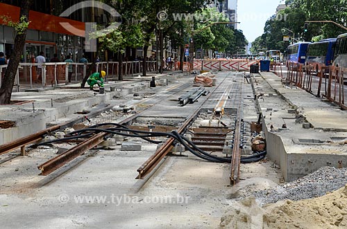  Works for implementation of the VLT (light rail Vehicle) on Rio Branco Avenue  - Rio de Janeiro city - Rio de Janeiro state (RJ) - Brazil