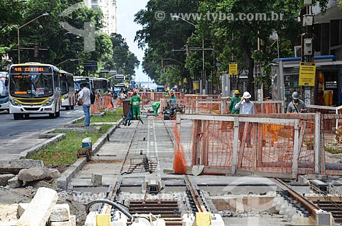  Works for implementation of the VLT (light rail Vehicle) on Rio Branco Avenue  - Rio de Janeiro city - Rio de Janeiro state (RJ) - Brazil