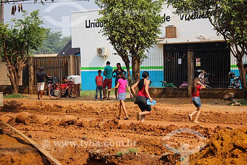  Sanitation building and street paving  - Cujubim city - Rondonia state (RO) - Brazil