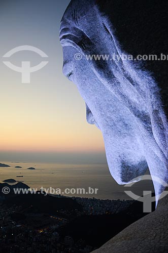  View of the dawn from Christ the Redeemer (1931)  - Rio de Janeiro city - Rio de Janeiro state (RJ) - Brazil