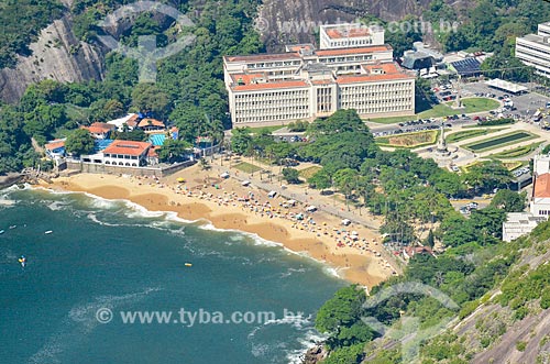  View of the Vermelha Beach (Red Beach) from Urca Mountain  - Rio de Janeiro city - Rio de Janeiro state (RJ) - Brazil