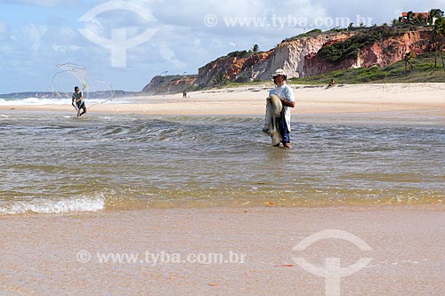  Fishing - Jacuma Beach watrefront  - Conde city - Paraiba state (PB) - Brazil