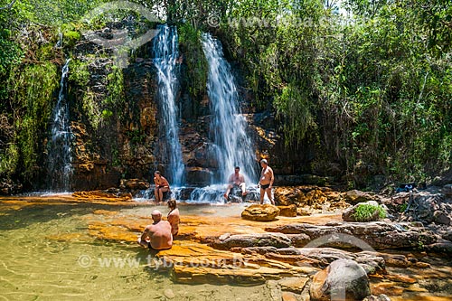  Bathers - Cristais Well - Chapada dos Veadeiros National Park  - Alto Paraiso de Goias city - Goias state (GO) - Brazil