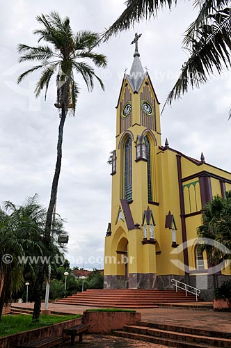  Facade of the Matriz Church of Sao Jose  - Barra Bonita city - Sao Paulo state (SP) - Brazil