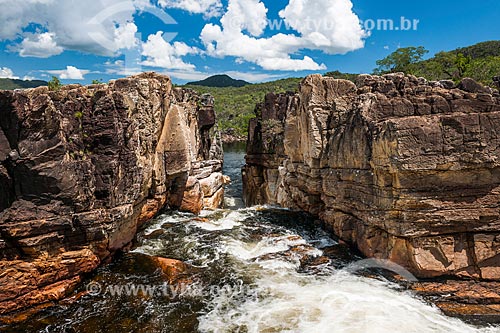  General view of the 2 Canyon - Chapada dos Veadeiros National Park  - Alto Paraiso de Goias city - Goias state (GO) - Brazil